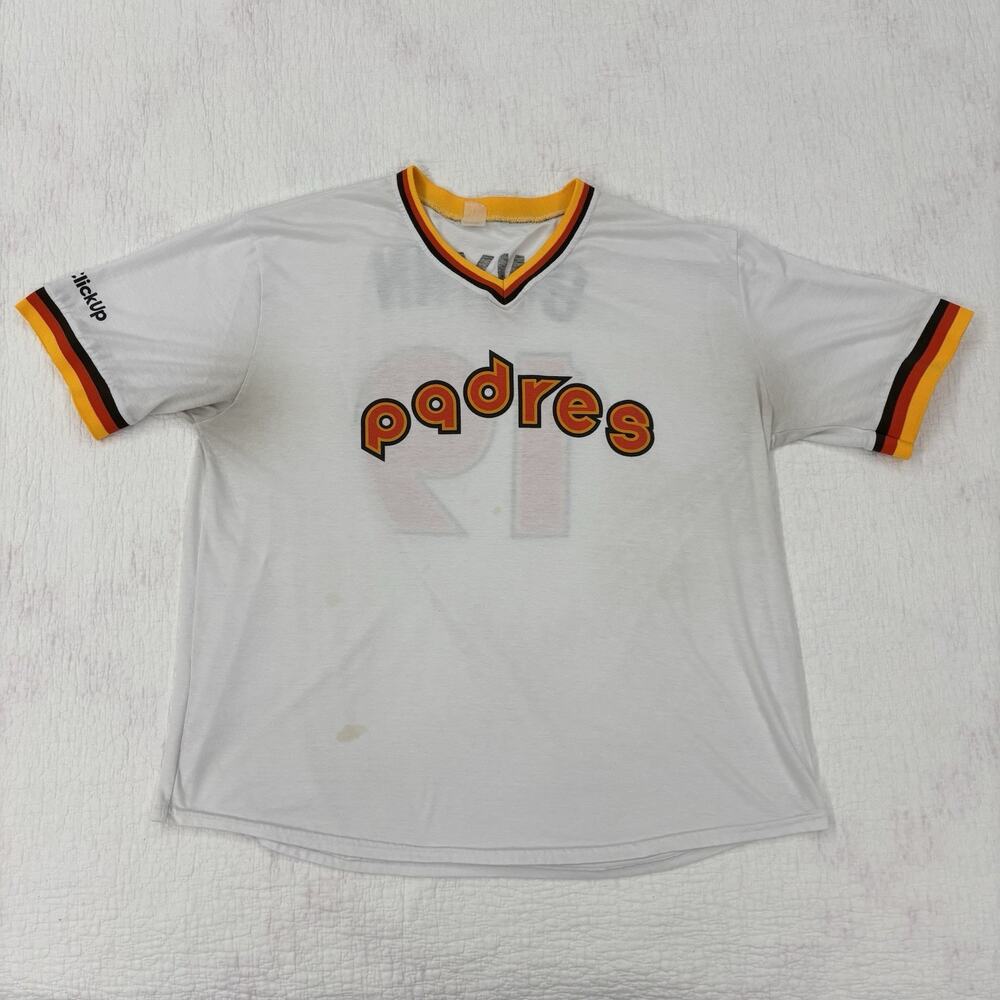 Tony Gwynn Retro 1984 San Diego Padres Promo T-shirt Click Up Jersey size XXL